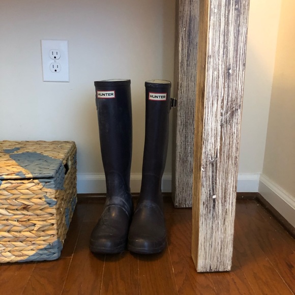 Vintage Hunter purple matte rubber boots size 6 - Picture 3 of 8